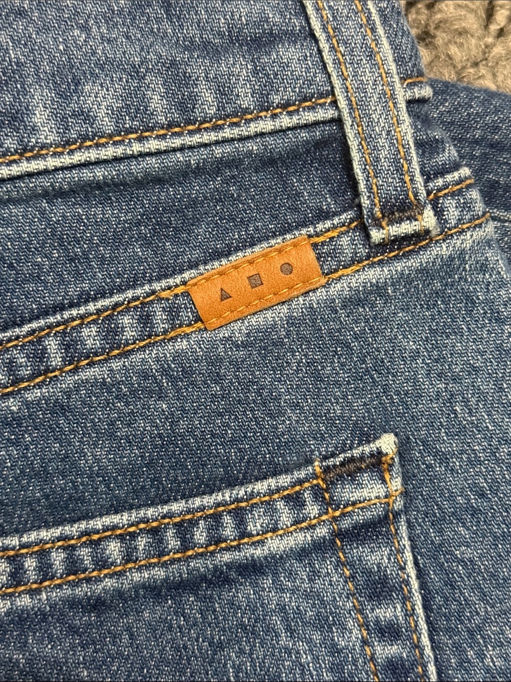 AYR The Frenchie Jeans Women's 25 High Rise Straight Leg Crop Ankle Classic - Picture 6 of 6